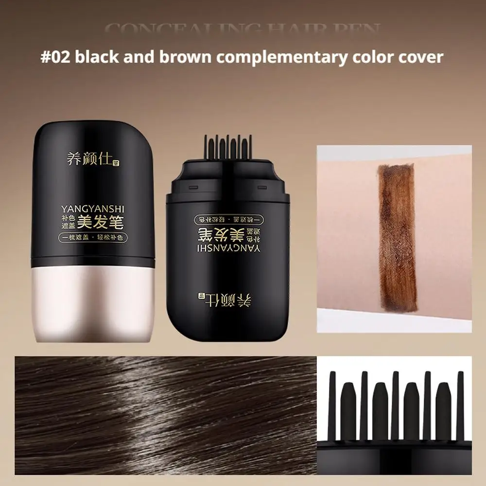 

Hairdressing Wand Disposable Hair Dye Pen Wand Covers Dye Temporary Dye Cream White Temporary Black U0A3