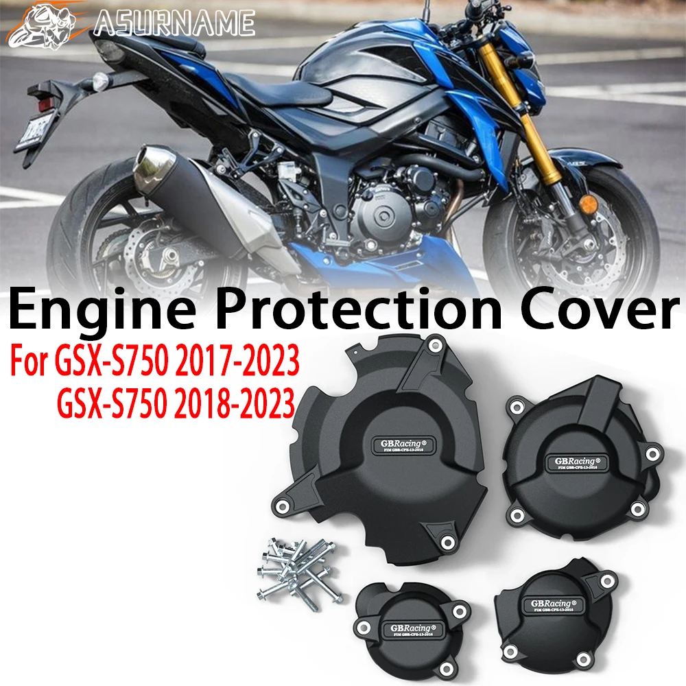 

For Suzuki GSX-S750 GSX S750 GSXS750 2017-2023 GSX-S750Z 2018-2023 Motorcycle Engine Cover Sets Bonnet Protector Engine Cover