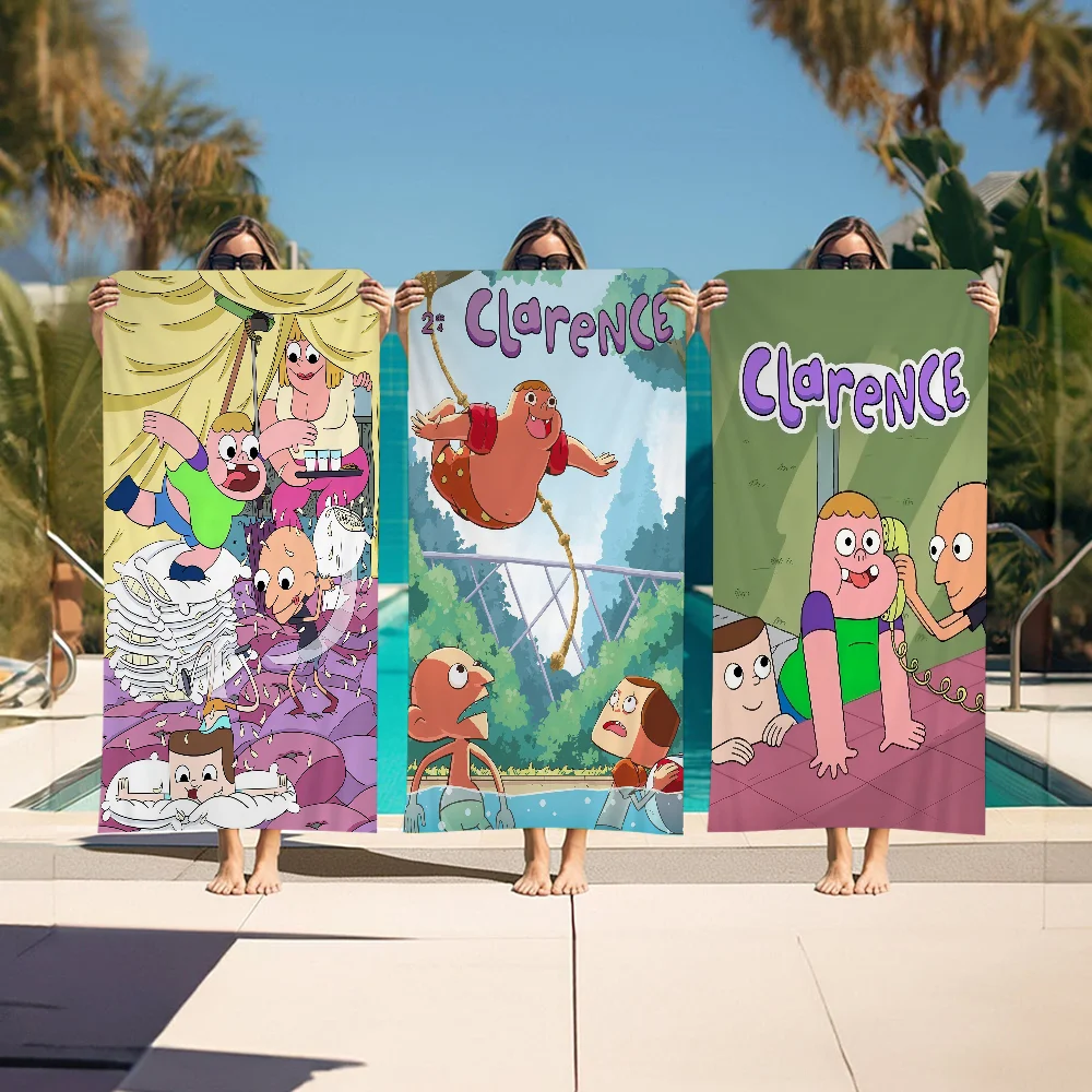 

Cartoon C-Clarences Beach Towel For Kids Personalized Bath Towel Pool Towel Vacation Gift Picnic Towel Party Gift