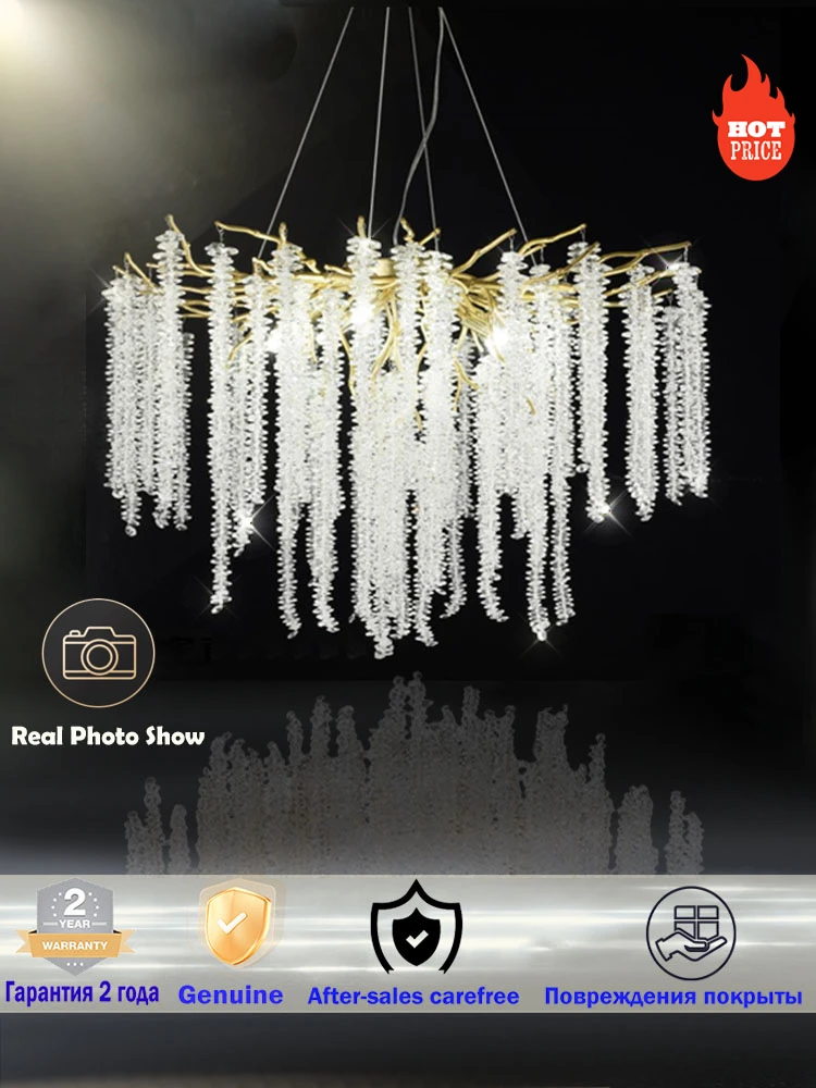 estilo minimalista crystal chandelier lampada simples luz pingente adequado para quarto jantar sala de estar villa g9 01