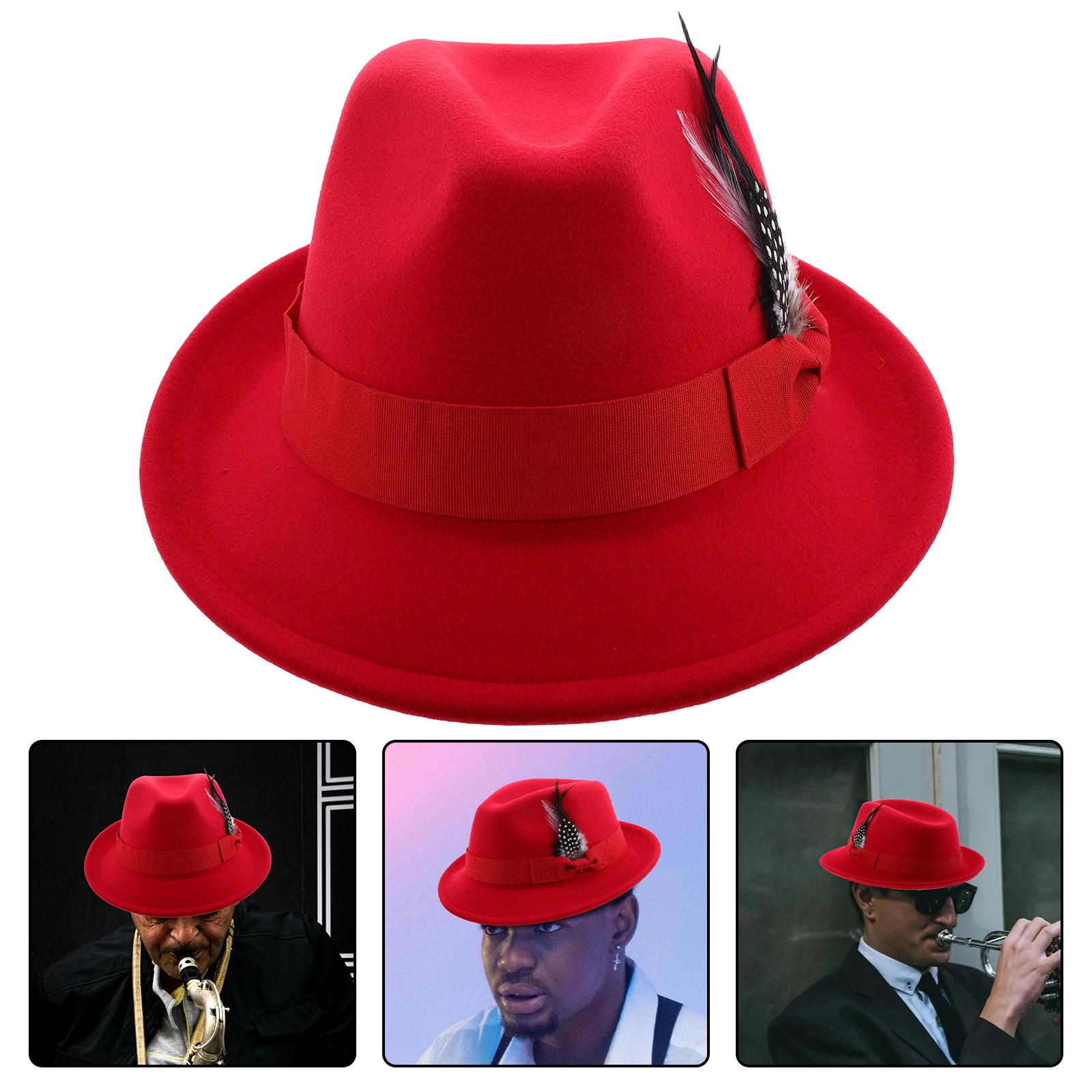 

Men Small Felt Hat Gentleman Dress Hats For Men Fashion Warm Comfortable Lightweight Cotton Brim Hats Mens Dress Hat