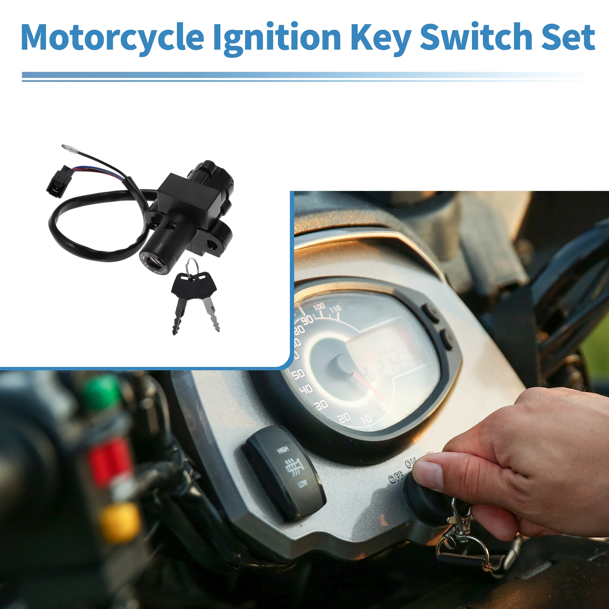 

UXCELL ключ зажигания для Honda CBR250 MC19 MC22 1988-1994 1 комплект
