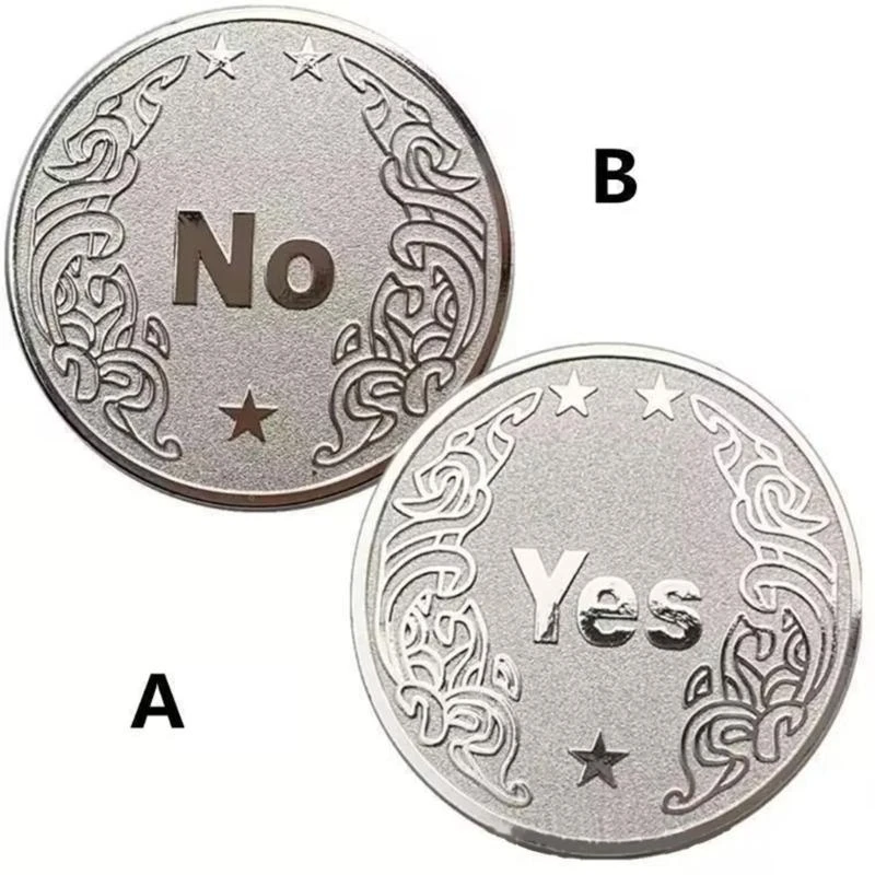 YES or NO Coin Props Coin Good Lucky Wishing Lucky Coin Tossing Coin Decision - Image 6