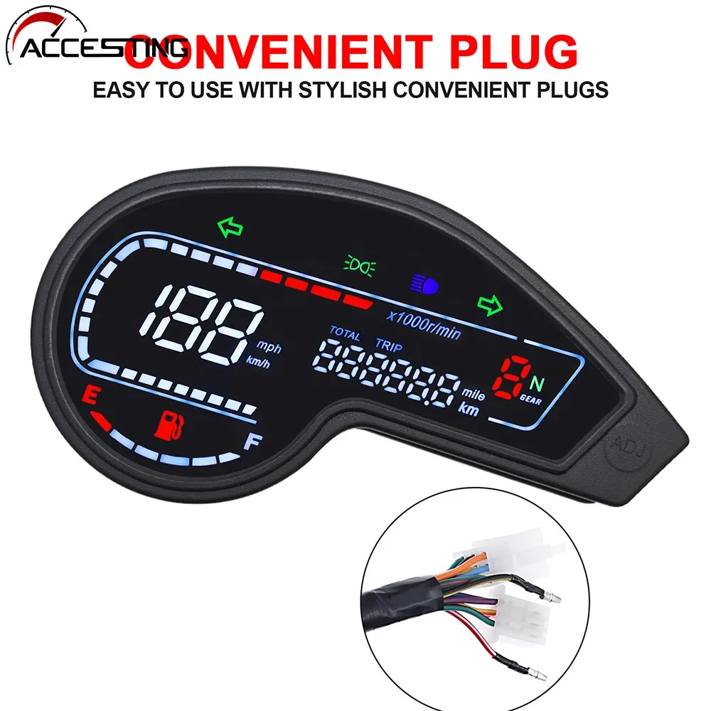 For Motorcycl Honda NXR150 NXR125 Bros 2003-2014 CRV LED Odometer Speedometer Tachometer XR150 GY200 Mexico Brazil Colombia