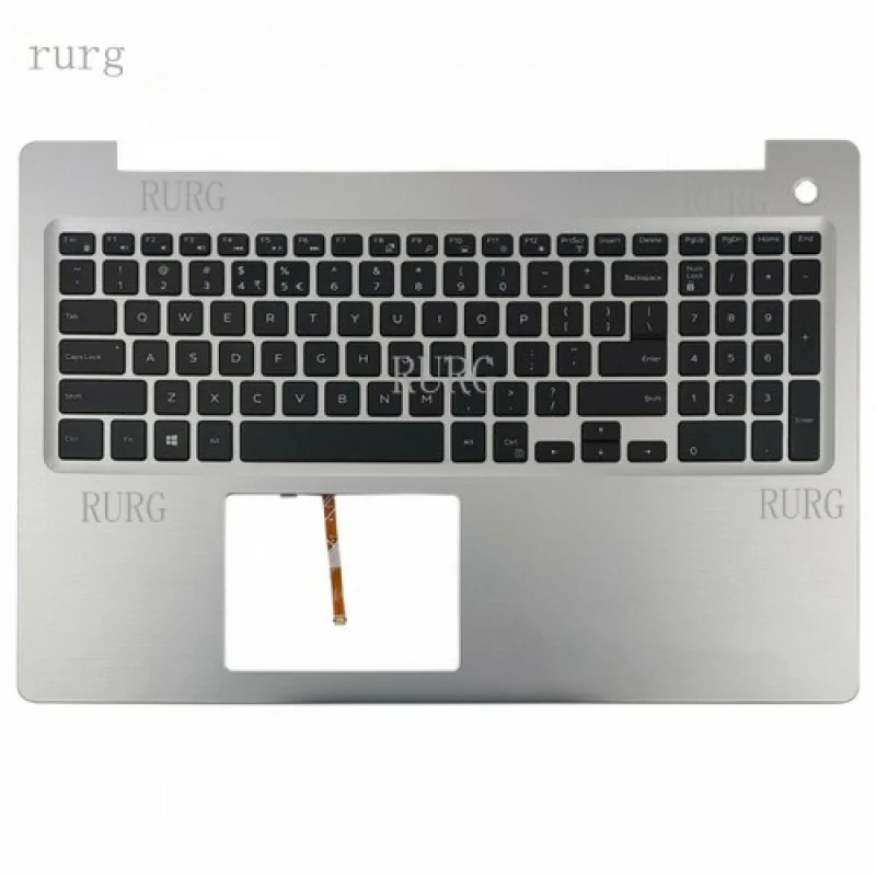 

L New For Dell Inspiron 15 5570 5575 Palmrest with Backlit Keyboard Silver 0MR2KH