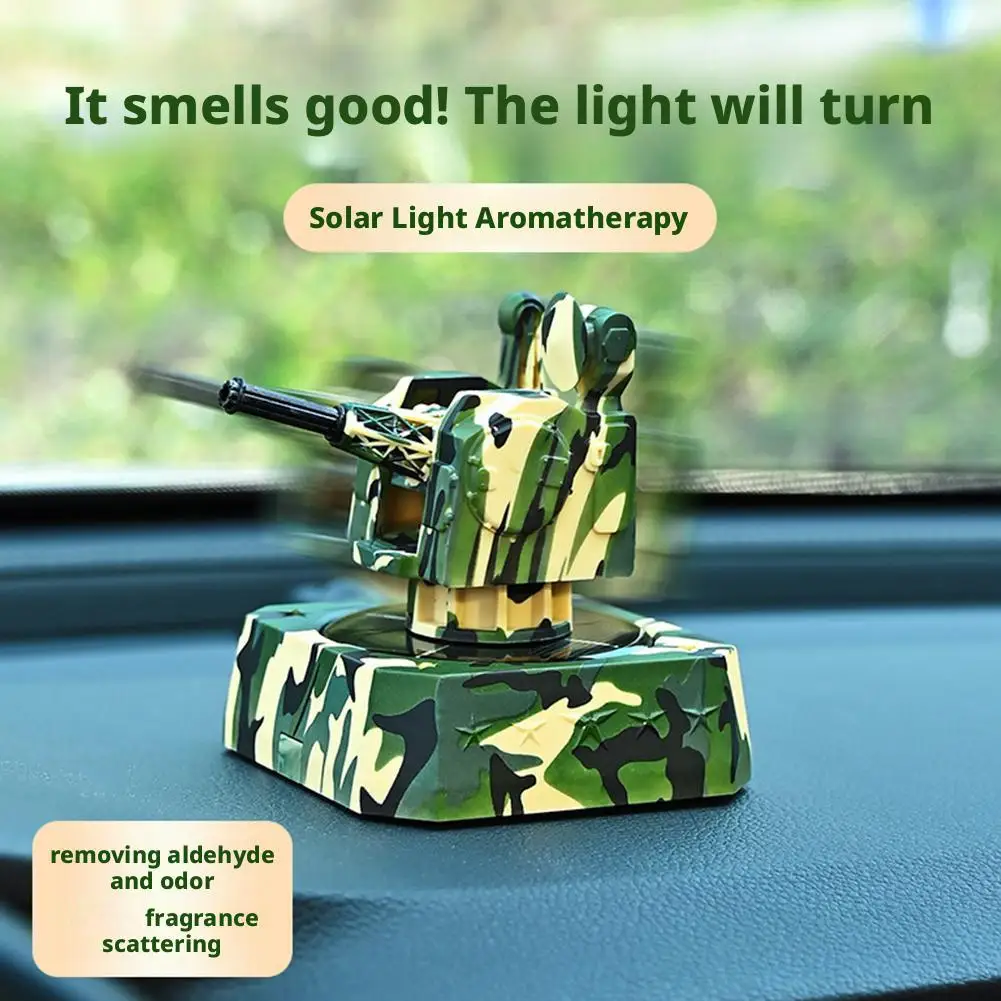 

Car Air Freshener Solar Powered Tank Scents Diffuser Fashion Automotive Interior Decoration Accessories Purifiers For Car H J0J5