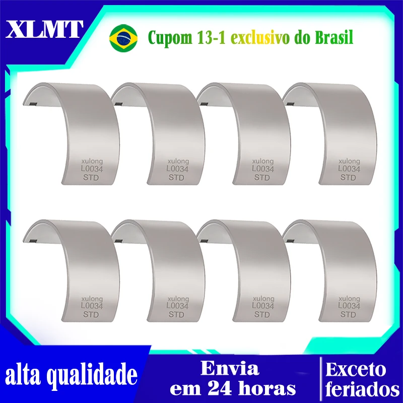 8 peças da motocicleta std std + 200mm rolamento haste de conexão para kawasaki ninja ex400 400r abs zr750 z750s z750r zr750la zr800 z800
