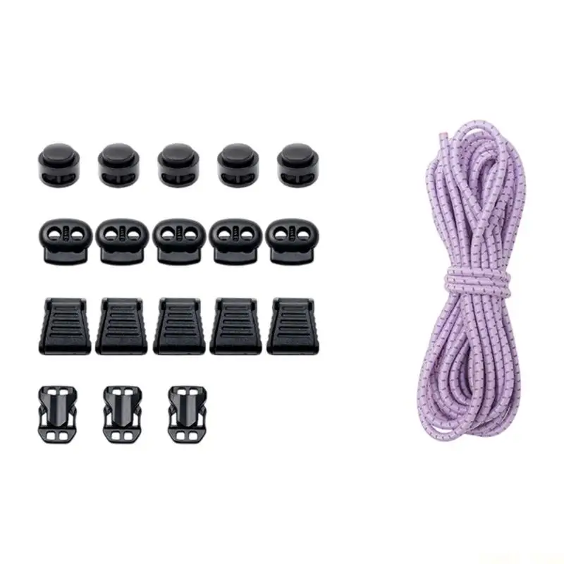 U2JB Carry Bag Modification Set with Stretch Line and ABS Fasteners for Arranging Carried Items in DIY Projects for Daily Carry