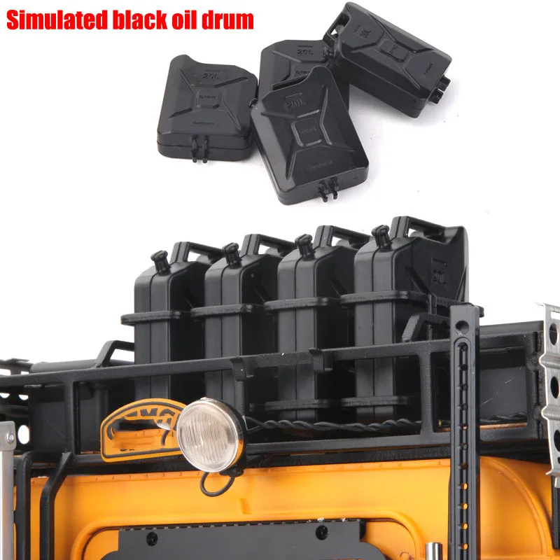 

Simulated Black Oil Drum Model Modified Mood Accessories for 1/10 RC Crawler Car Traxxas TRX4 Defender Bronco AXIAL SCX10 RC4WD