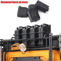 Simulated Black Oil Drum Model Modified Mood Accessories for 1/10 RC Crawler Car Traxxas TRX4 Defender Bronco AXIAL SCX10 RC4WD