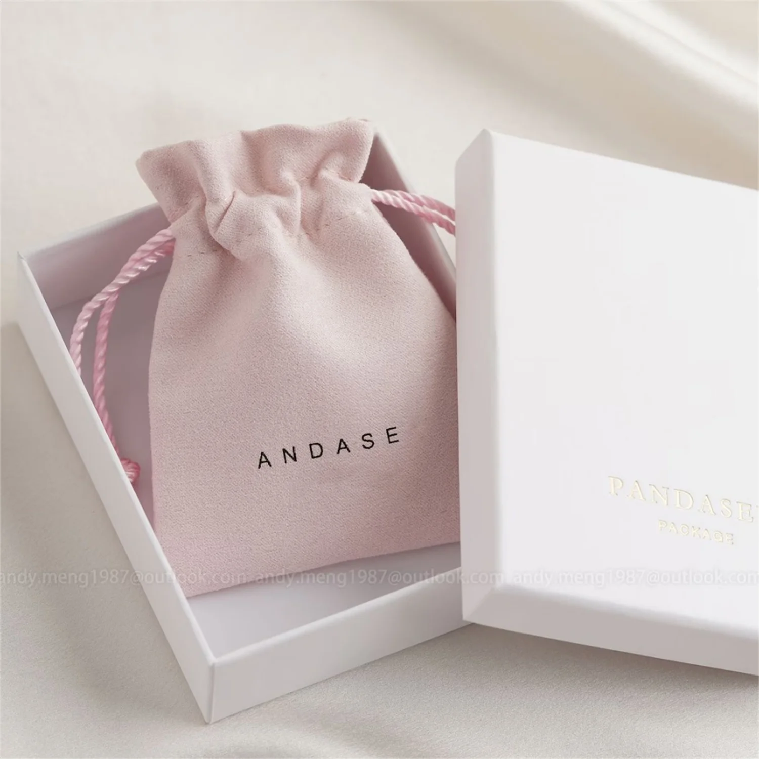 

100pcs custom Suede bags logo print drawstring bags custom Jewellery package bag Jewelry bags velvet pouch necklace bags wholesa