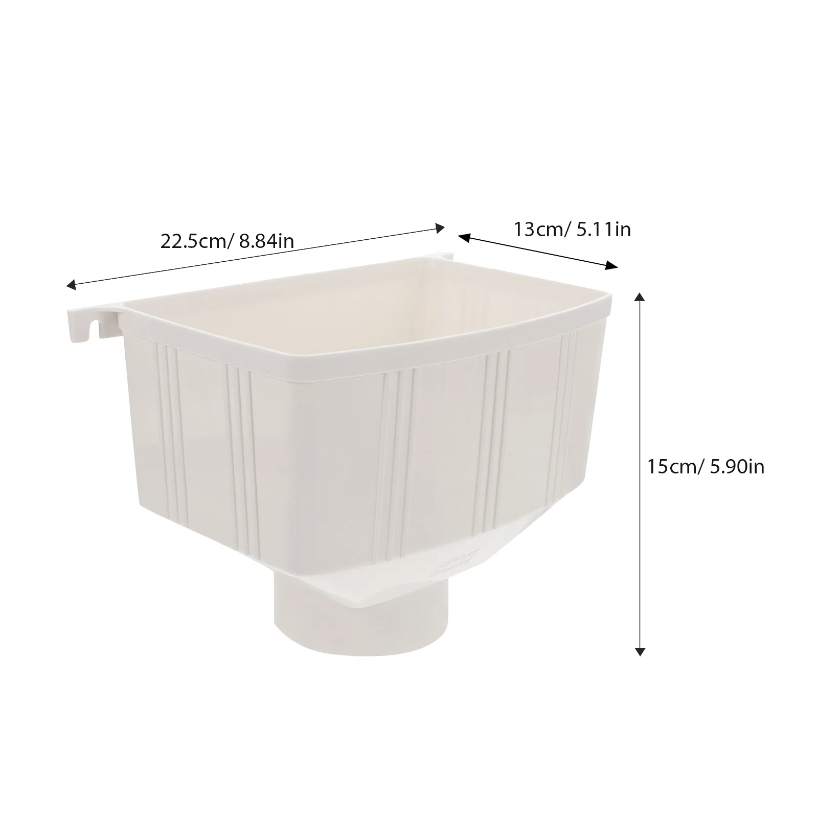 Ember hujan PVC, sistem koleksi air saluran pembuangan, saringan barel, adaptor pipa pembuangan