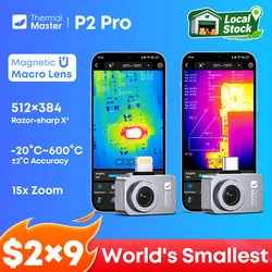 P2pro Macro Lens Thermal Imaging Camera Imager for Phone Tools 256×192 Infrared Image Thermovision Thermography