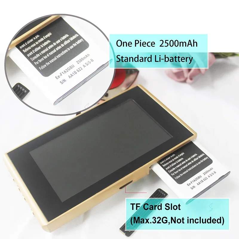 Peephole Camera para Door Viewer, Detecção de Movimento, Monitor, Digital Ring Doorbell, Video-Eye Safety Recording, 4,3 polegadas