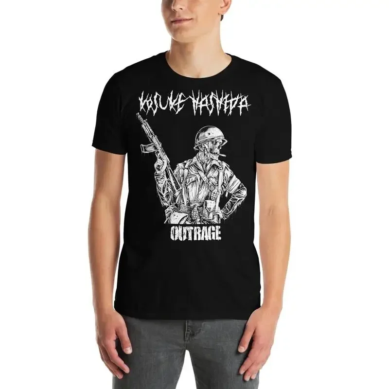KOSUKE HASHIDA Outrage T Shirt NEW Brutal Truth Pig Destroyer Nasum Wormrot