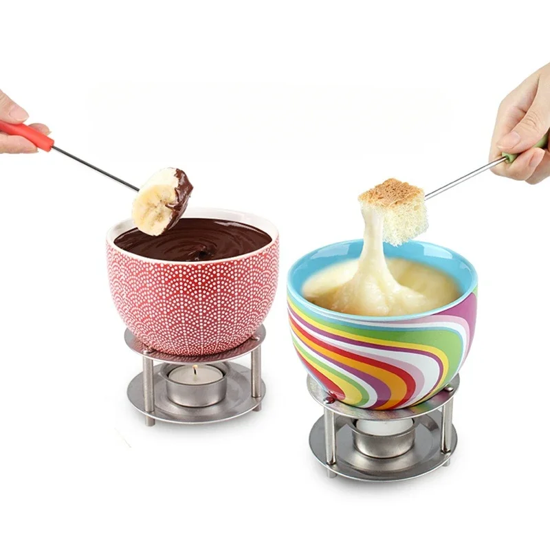 

Creative Hot Pot Stove: Ceramic Cheese Melter, Colorful Candle Stove Set, Household Hot Pot, Single Double Person Pot