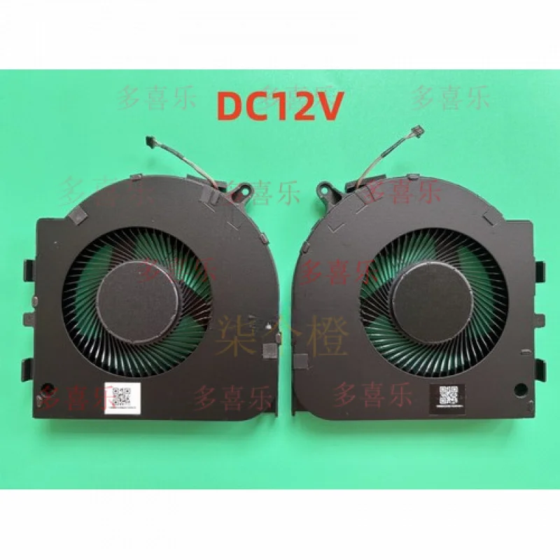 

QQ Original for Razer Blade 18 Early RZ09-0484 COOLING FAN R+L DC12V 1A 4PIN 2023