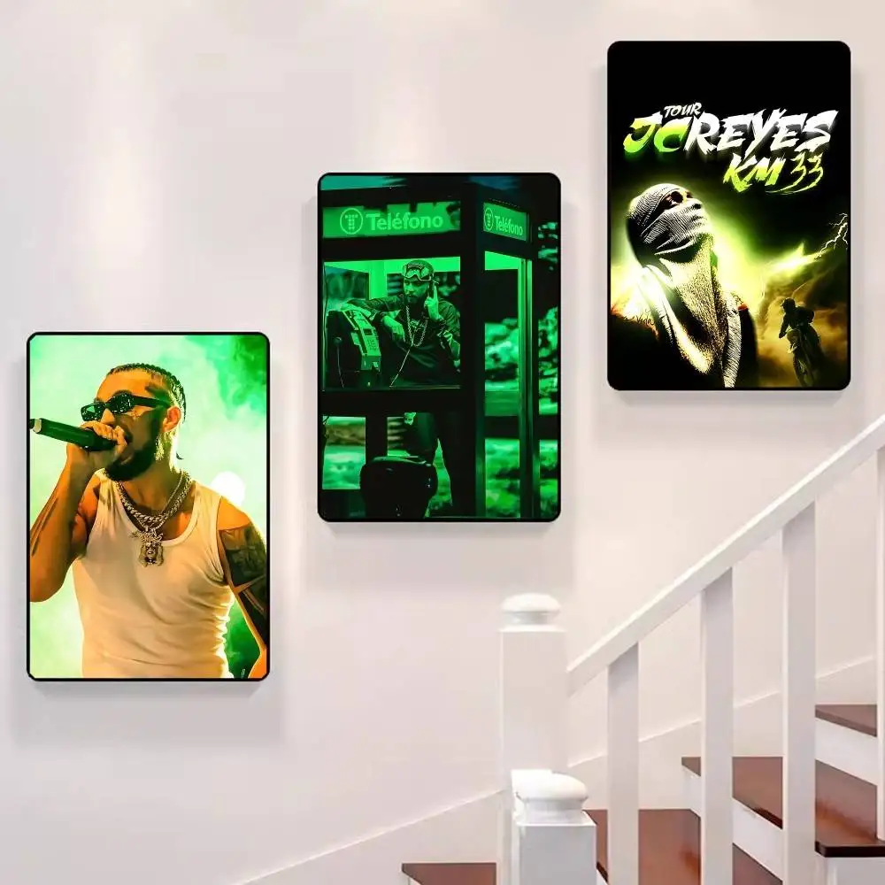 المغني J-jc Reyes ذاتية اللصق ملصق فني ديكور اللوحة جدار الفن ورق الكرافت الأبيض ديكور المنزل