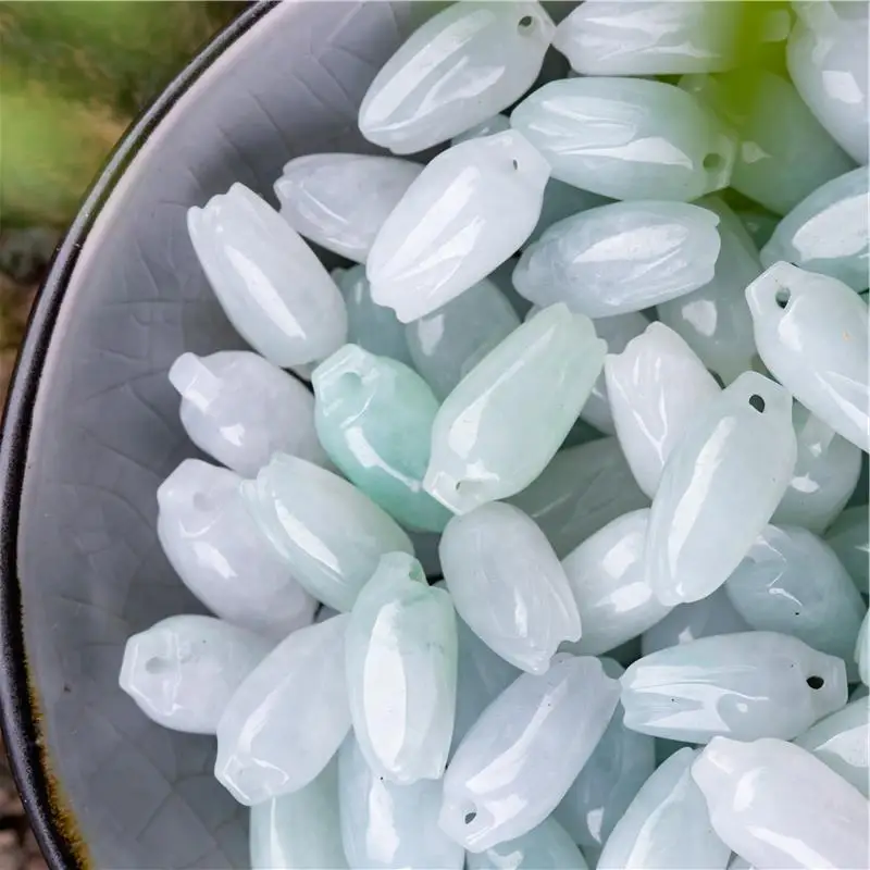 

8*12mm Grade A Myanmar Jadeite Orchid Flower Jade Bead For Jewelry Making Diy Bracelet Charm Necklace Pendant Earring Accessorie