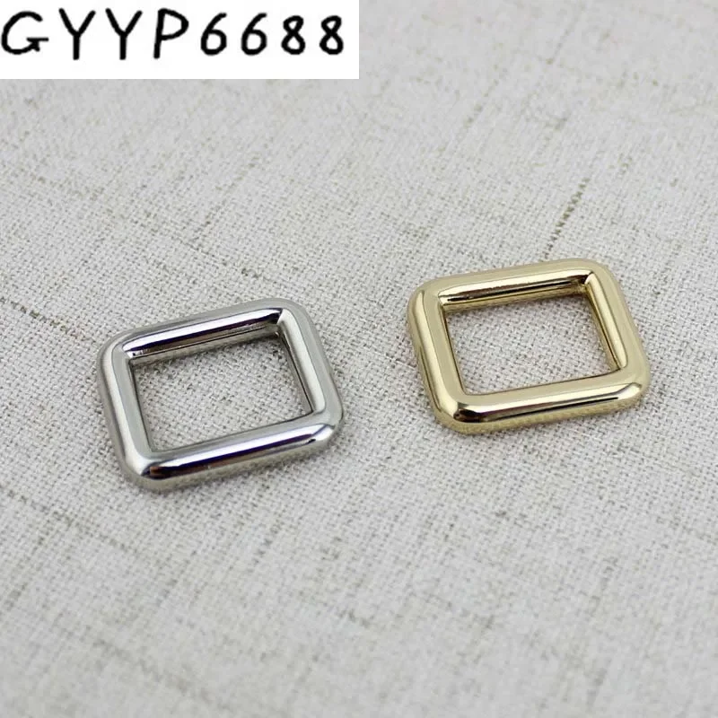 10/50/200PCS 15MM Bags Metal Fitting Hardware Square Buckles Hardware Luggage Button Fasteners Accessories