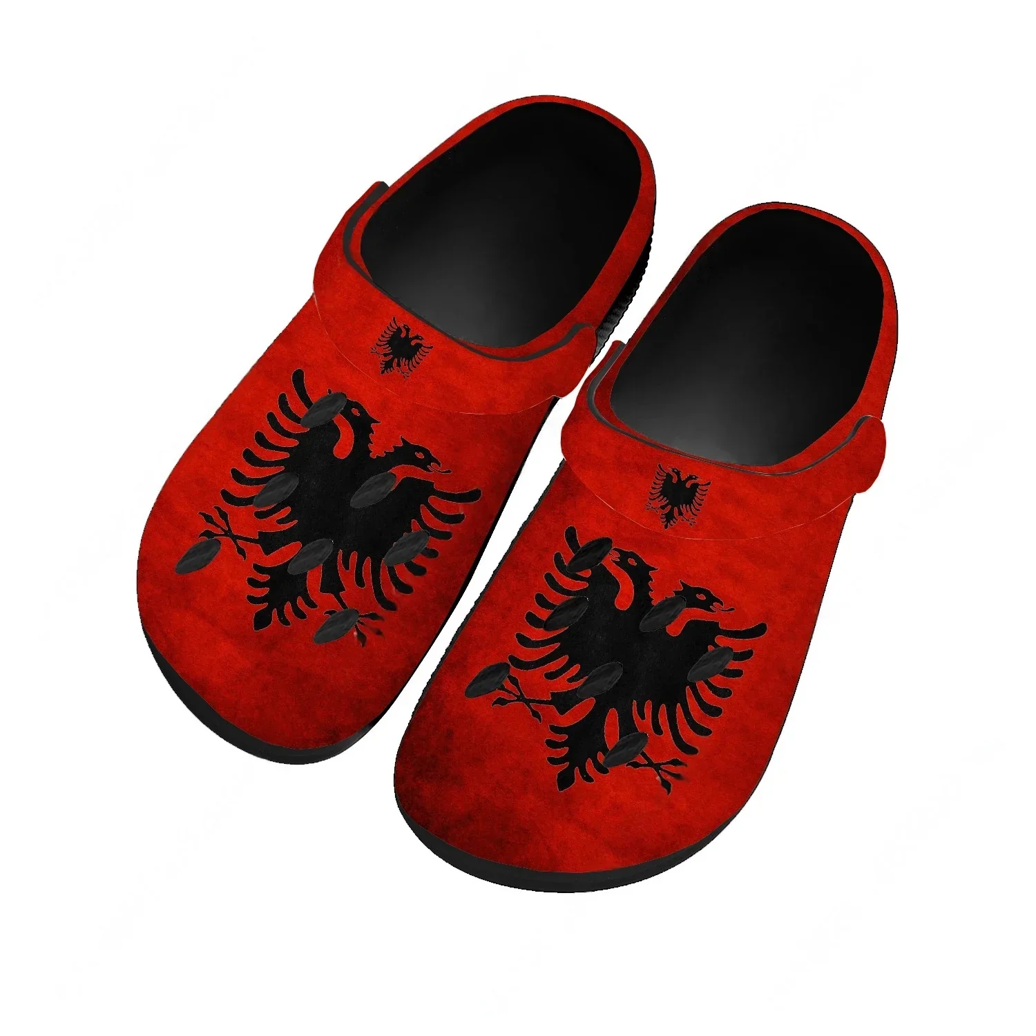 Albania National Flag Water Shoes Men Women Comfortable Home Garden Clogs Customizd Sandals Beach Breathable Hole Slippers