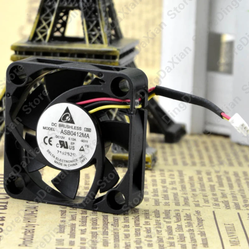 l 1PCS For DELTA ASB0412MA | 12V 0.12A Small Quiet Server Chassis Fan 40×40×10mm 4CM