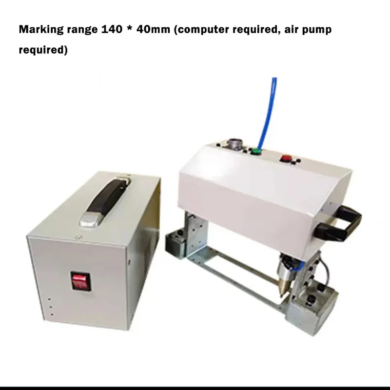 Portable Pneumatic Marking Hine 140X40Mm VIN No. Dot Peen Engraving For Automotive Frame Engine - Metal Text Data Matrix Code