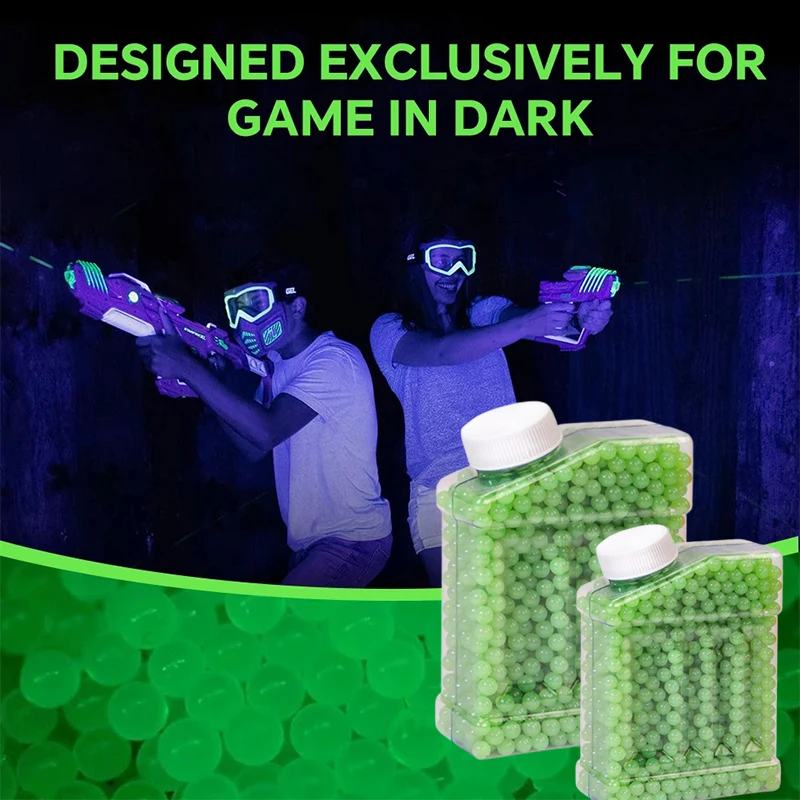 

3B 6mm Fluorescent Airsoft BB Pellets Glow in The Dark Plastic Balls for Airsoft Gun Rifle Shooting Game