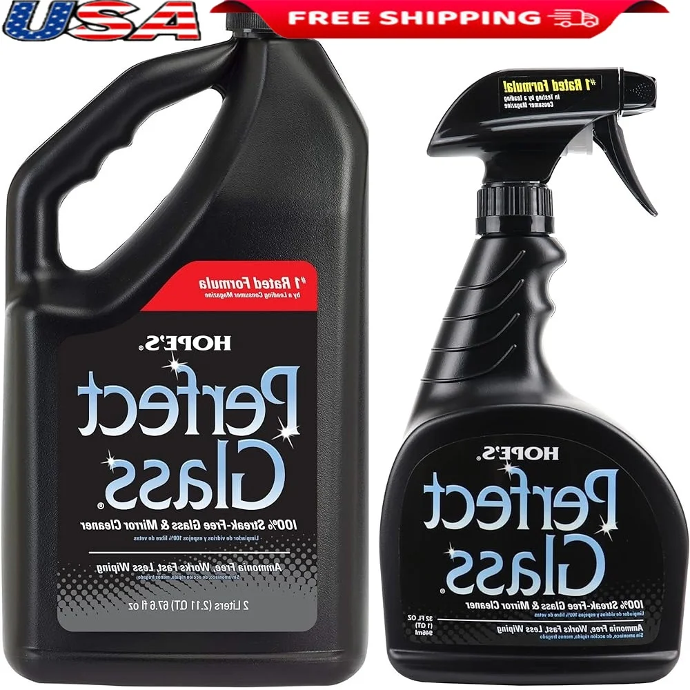 

Очиститель стекол без аммиака, без полос, быстродействующий очиститель оконного зеркала, душевой двери, безопасные экраны, 32 унции