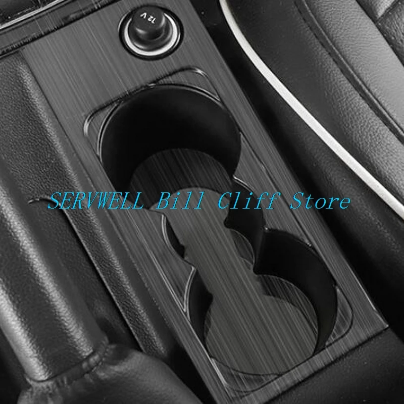 2pcs(Set) for SKODA OCTAVIA/RS 2015-2025 Stainless steel Cover sticker Interior Water cup Holder Cover sticker trim Car Styling