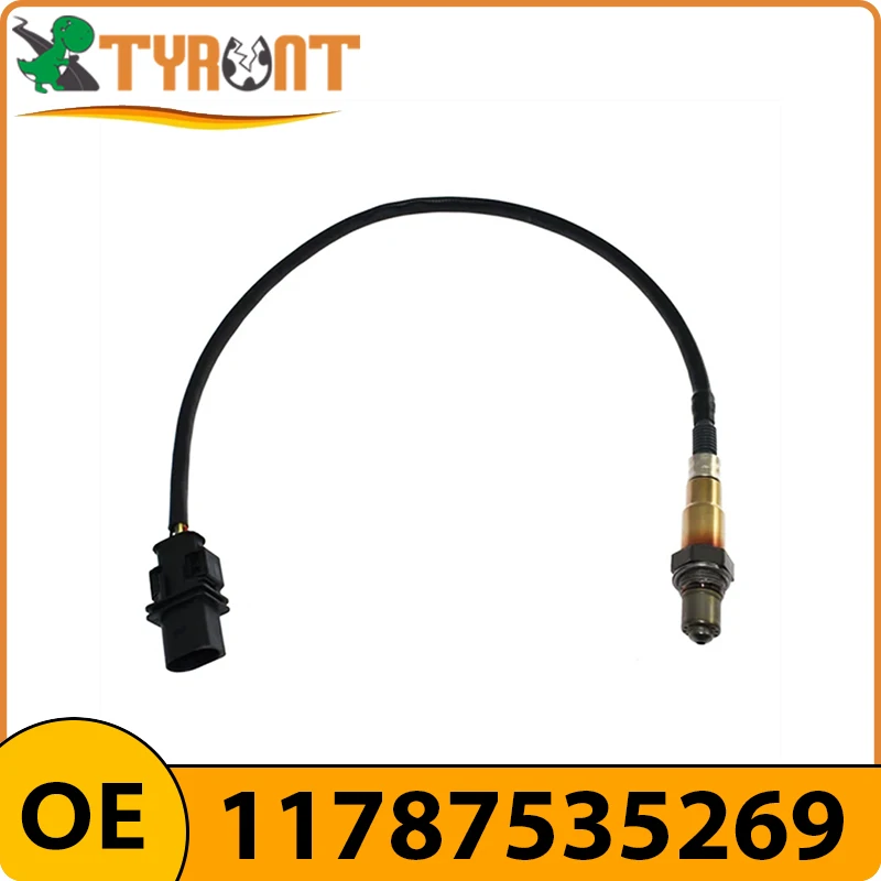 Estilo de carro 11787535269 650mm Sensor de oxigênio O2 para Bosch 0258017028 BMW E81 E87 E90 E60 E61 E63 E64 E84 E70 X5 320i 540i 550i