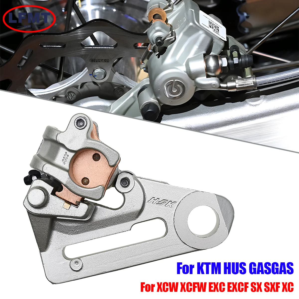 25 cm Bremspumpe hinten Montage Bremssattel für KTM EXC EXC-F SX SX-F XC XC-F XC-W TPI für Husqvarna TC FC TE FE TX FX 2004–2024