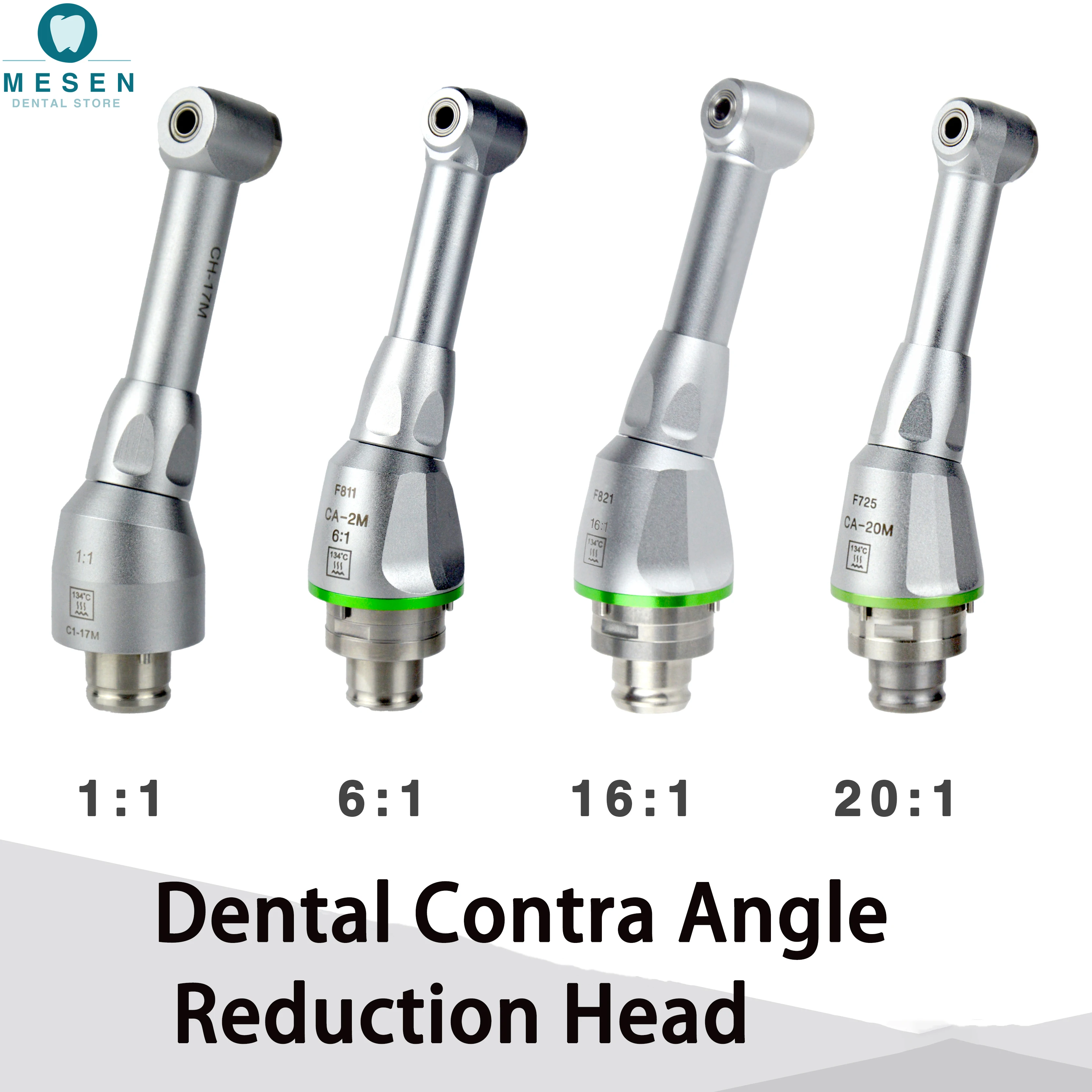 

Dental 1:1/6:1/ 16:1/20:1 Contra Angle Reduction Head Part dentist Endo motor oral treatment handle head （ NSK/ Dentsply）