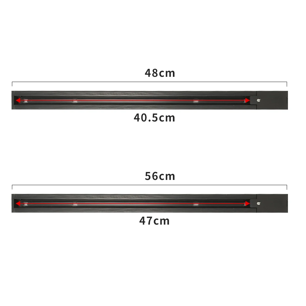 Led Track Light Rails  0.5M 2 Wire 3 Wire Connector Jointer Led Rail For Store Home Spotlight Lighting