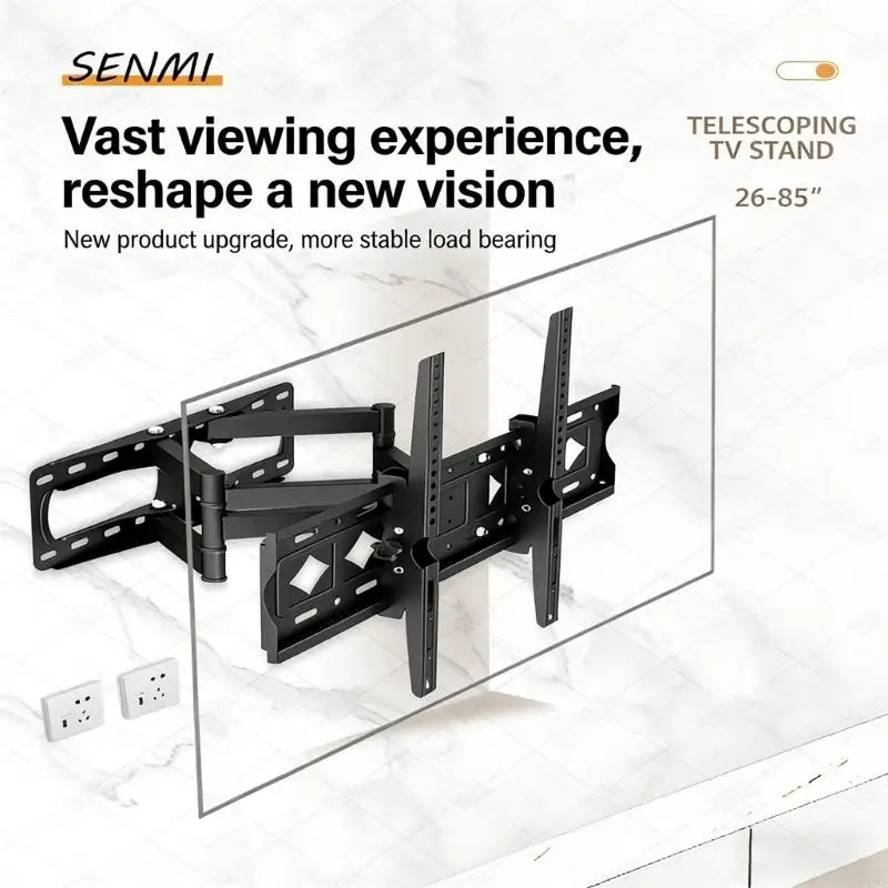 Universal Moving Mount For 26 65 Screens Produced With Metal Frame And Thin Profile