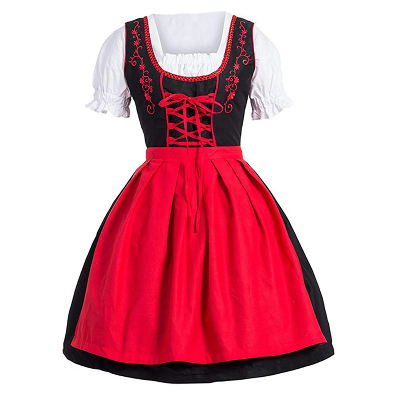 German Dirndl Dress Oktoberfest Costumes Anime Maid Outfit Cosplay Role Play Costume Suitable for Festival Cosplay Stage