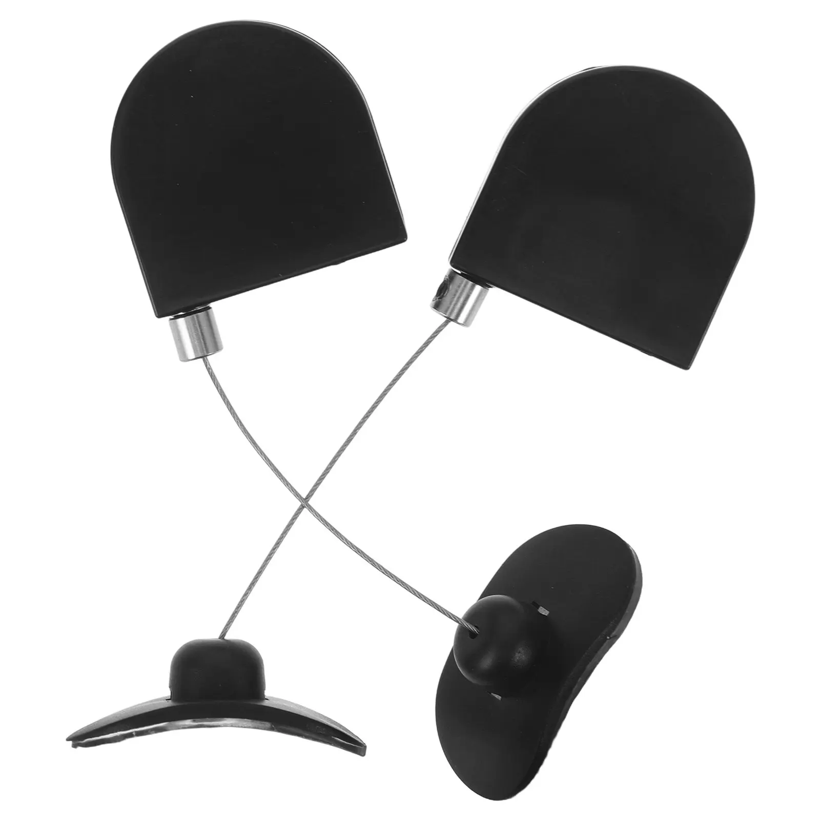 2Pcs Jewelry Anti-Theft Box Retractable Safety Tether Telescopic Cable Lock Security Leash for Retail Displays Exhibitions