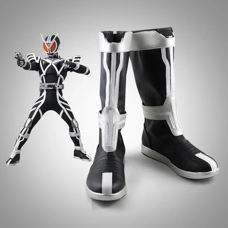 

Kamen Rider Delta Cosplay Costume Shoes Handmade Faux Leather Boots