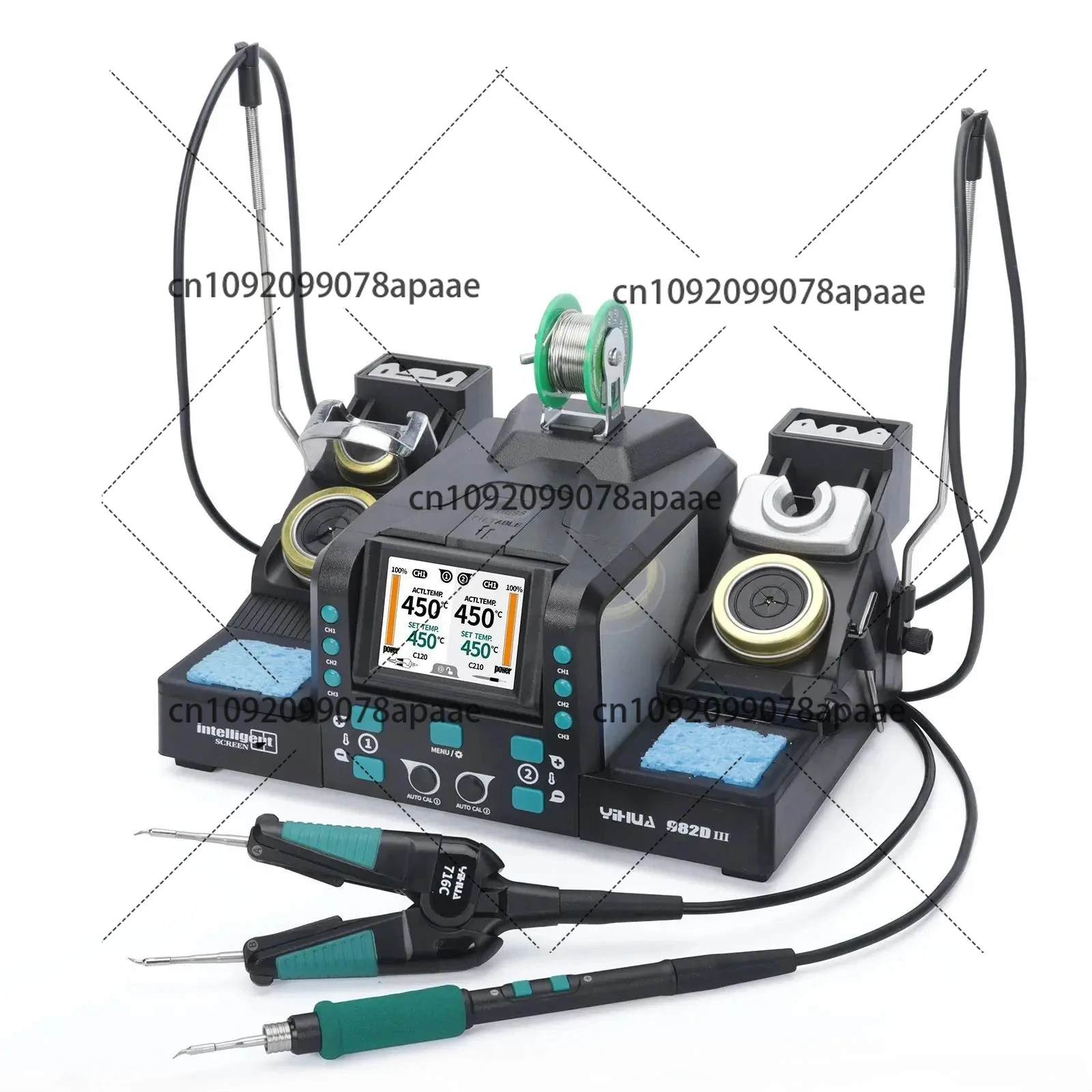 

982D-III Compatible With C210 C245 Micro Tweezers 2-IN-1 Precision Soldering Station
