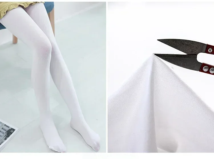 Ballett-Tanzstrumpfhose für Damen, Frühling/Herbst, Bonbonfarben, Dünne Ausführung, Modische Samtstrumpfhose – Detail 20