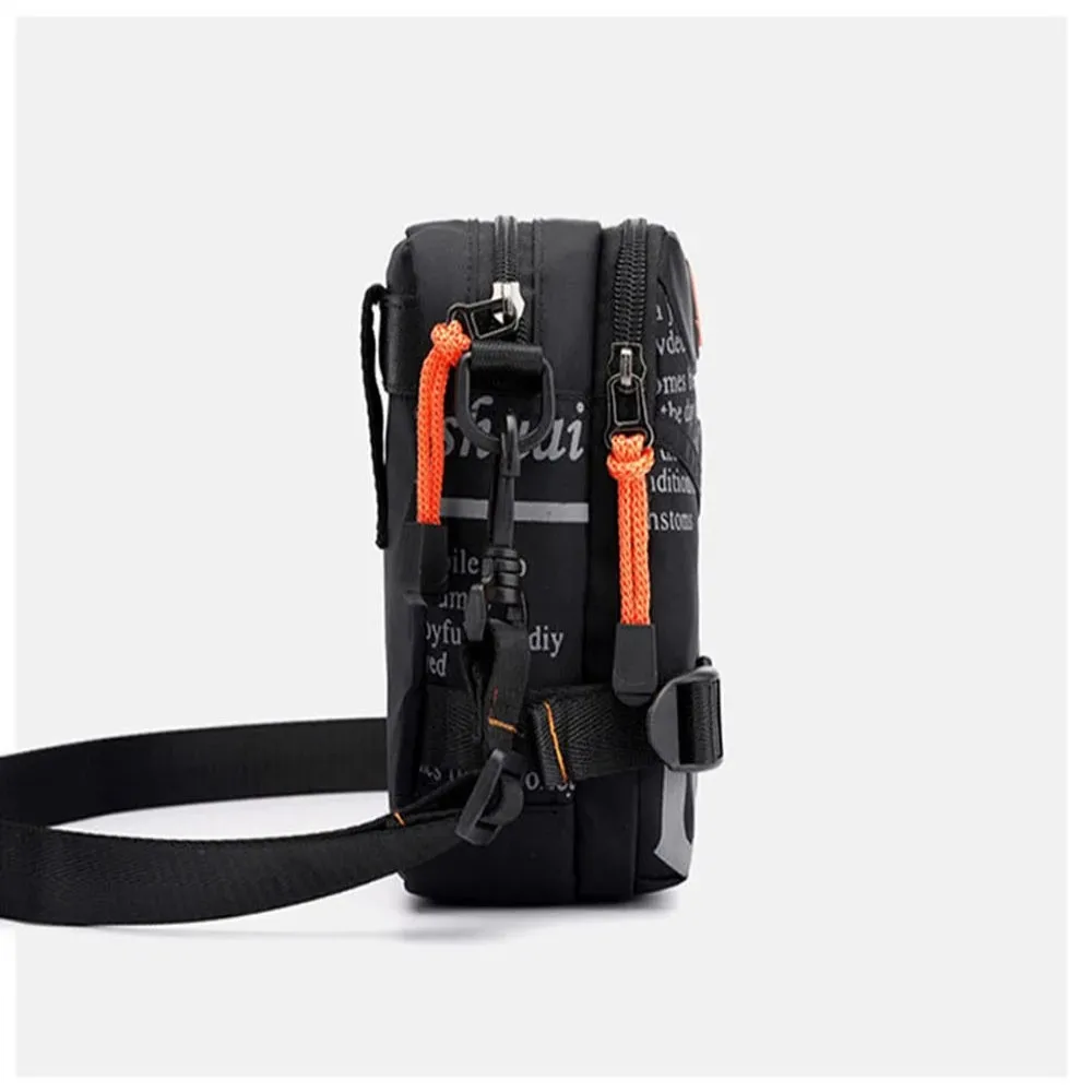 Men Small Shoulder Messenger Bag Fanny Waist Pack  Fashion Waterproof Nylon Male Sling Cross Body Purse Bum Hip Belt Bag