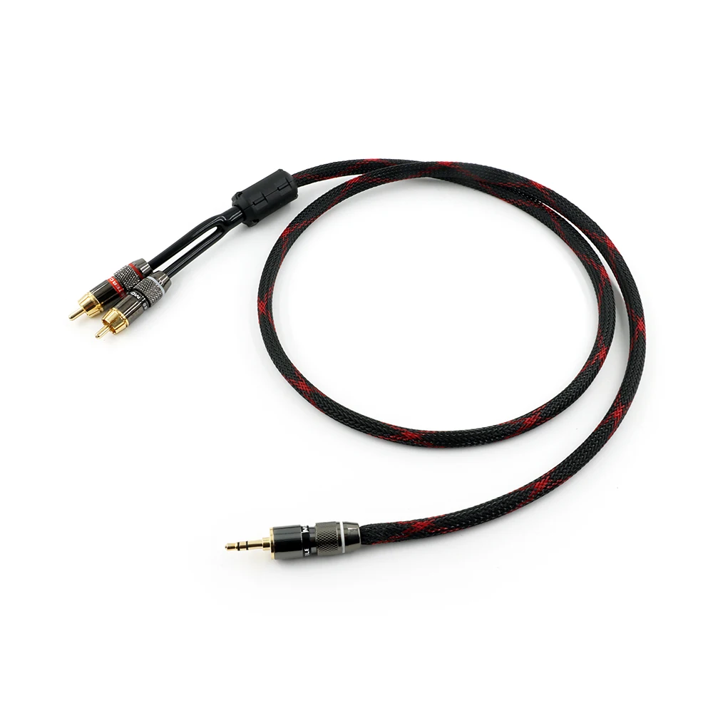 

HIFI 3.5mm to 2 RCA Audio cable 3.5MM male to 2 Rca Male 0.5m,1m,1.5m,2m,3m,5m Stereo Cable for iPhone MP3 DVD Amplifier