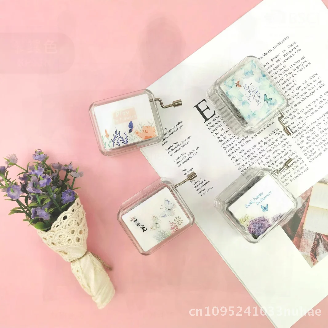 

Creative Acrylic Music Box Cartoon Design Fashion Decompression Toy Gift for All Occasions - Sakura Bunny Planet Space & More