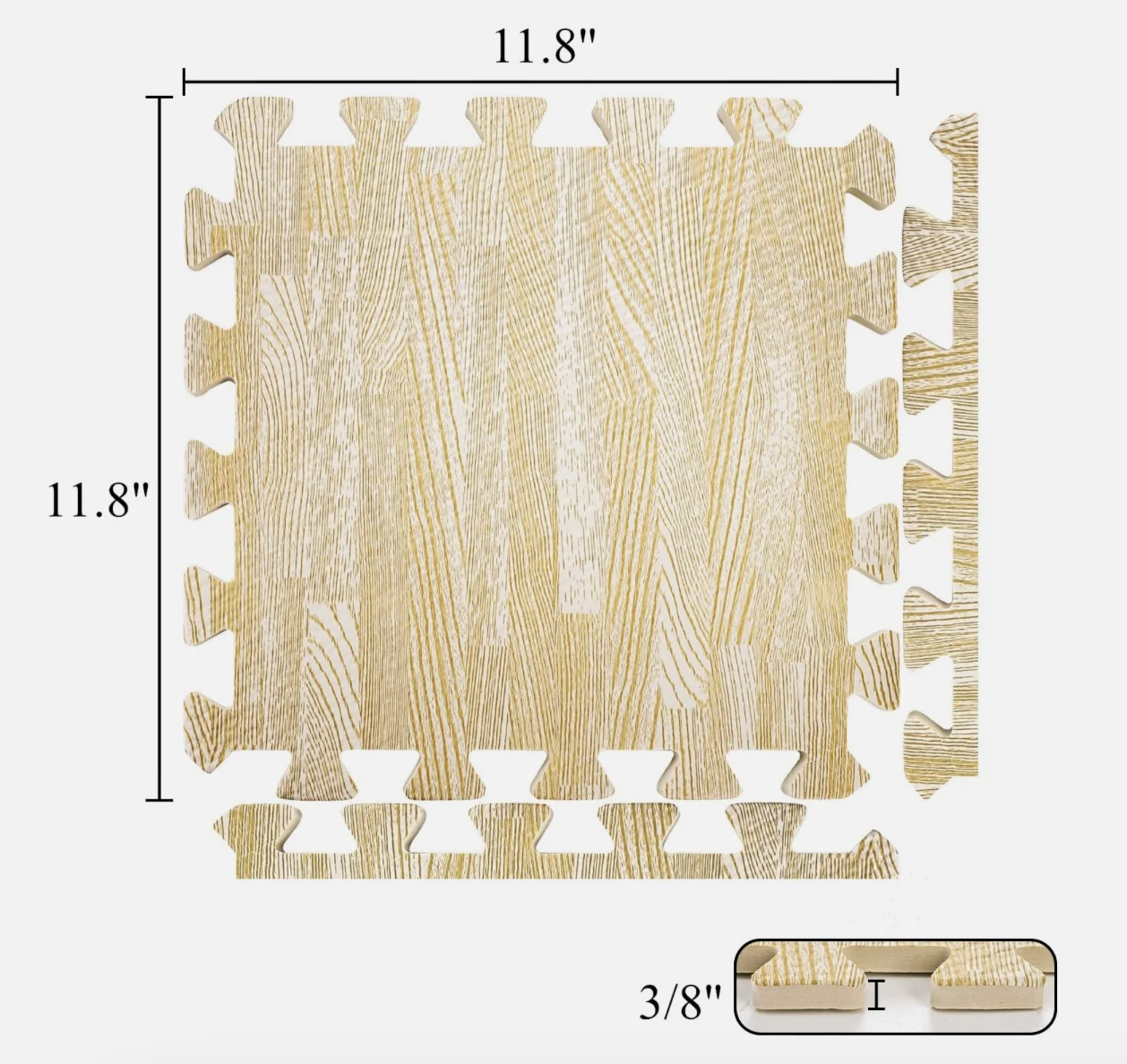 30x30cm EVA Imitation Wood Grain Splicing Grounding Mat Foam Children's Crawling Mat Puzzle Thickening Floor Mats Play Mats Gift