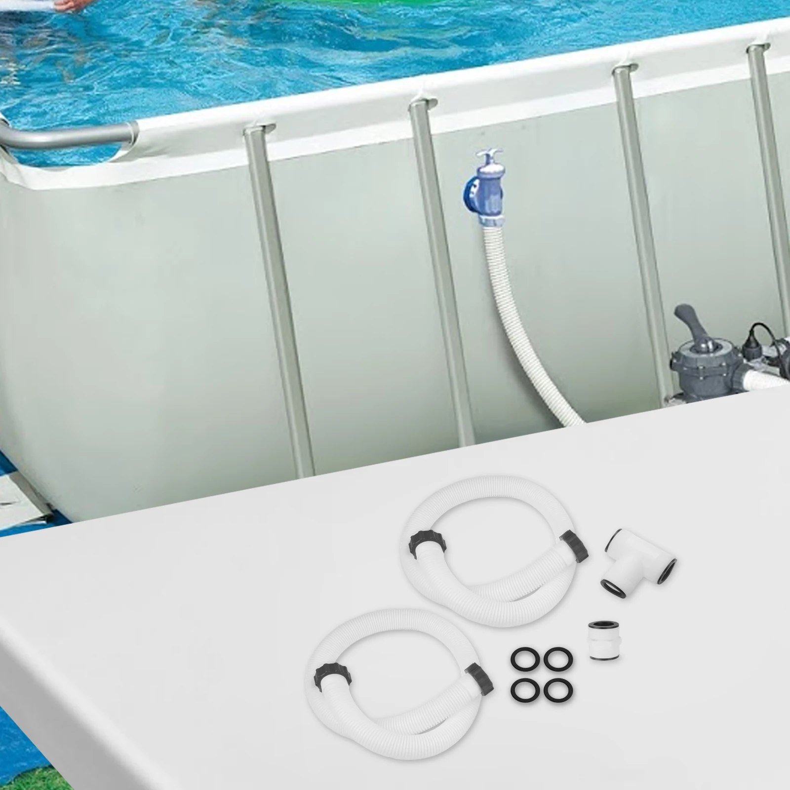 Adapter For Intex Pool Pump As Pictures Show Hose Connector Reliable Sealing Performance 1.5 Inch Diameter Hose