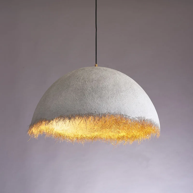 Nordic simple moon lamp creative resin chandelier cafe restaurant bar study easy hanging decorative accessories
