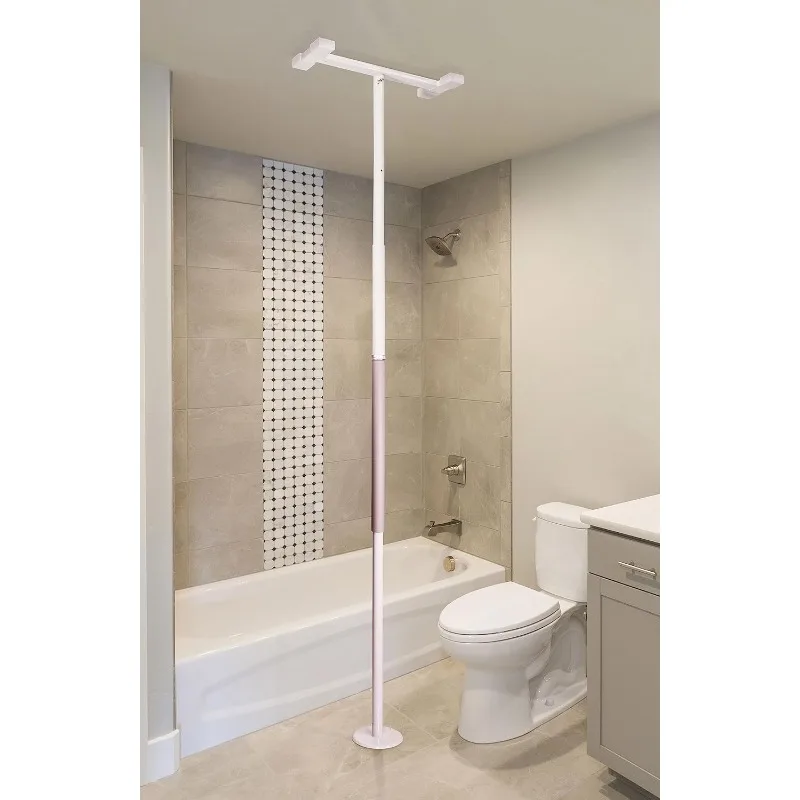 Wonder Pole Slim, Tension Mounted Security-Pole, Elderly Floor to Ceiling Transfer-Pole for Seniors, Bathroom Grab Bar S