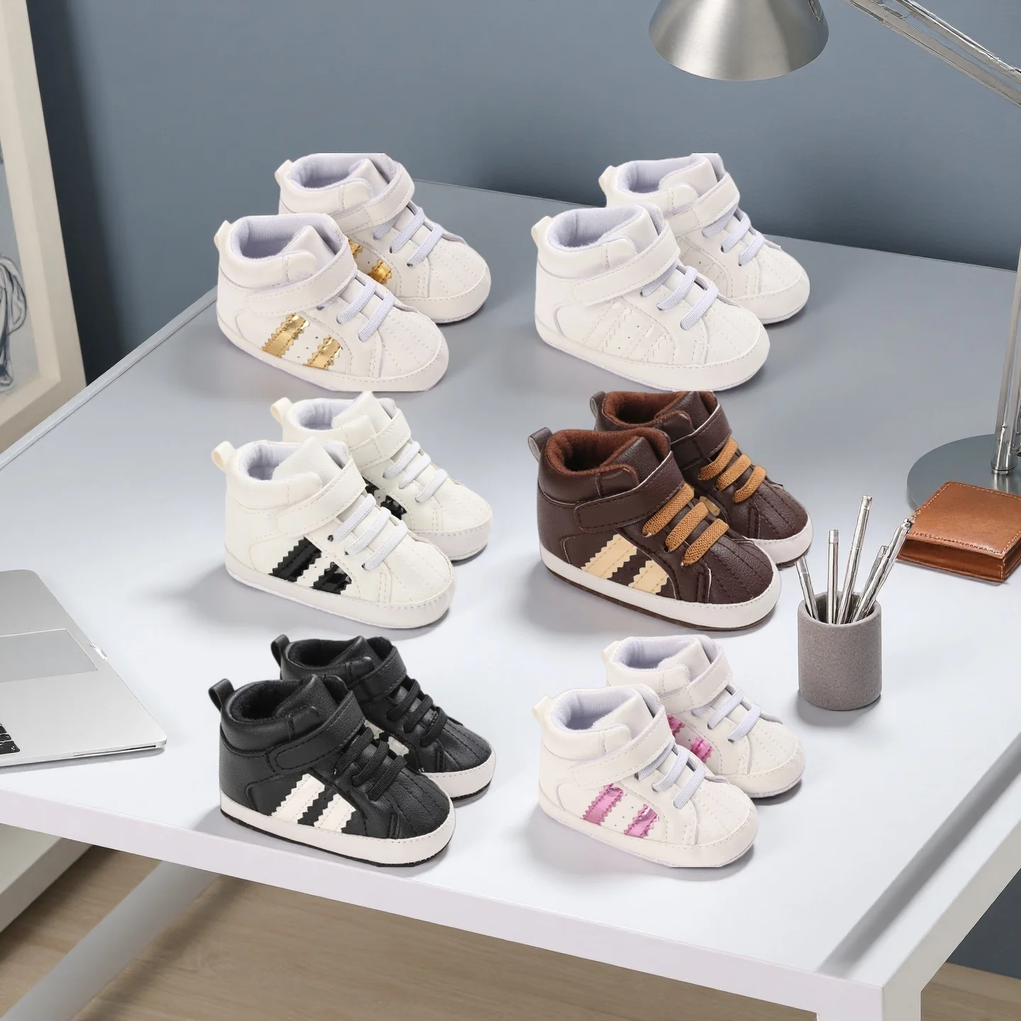 Multiple colors Spring and Autumn Hot selling Sports Shoes 0-18 Months Baby Shoes Anti slip Learning Shoes Casual Baby Shoes