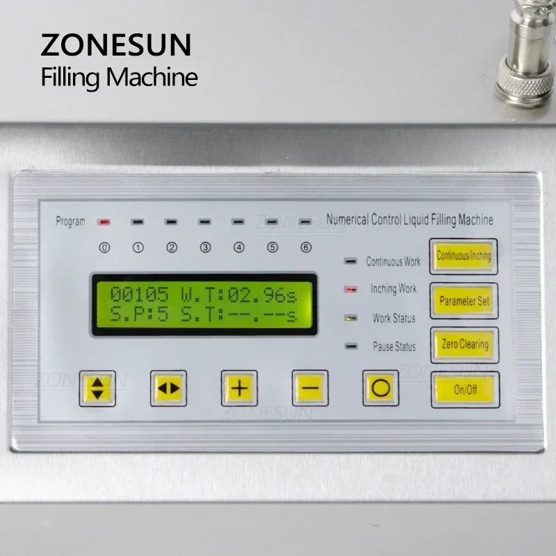 ZONESUN Liquid Filling Machine Small Automatic Single Head Diaphragm Pump Juice Water Filler With Conveyor Beverages Production