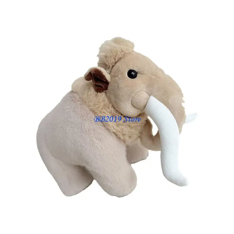 Q0KB Olifant pluche knuffel kinderknuffel Zacht katoen gevuld sierkussen